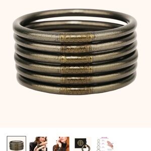 FLINT ALL WEATHER BANGLES® (SET OF 6) - SERENITY PRAYER